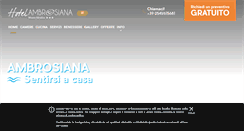 Desktop Screenshot of hotelambrosiana.it