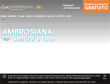 Tablet Screenshot of hotelambrosiana.it